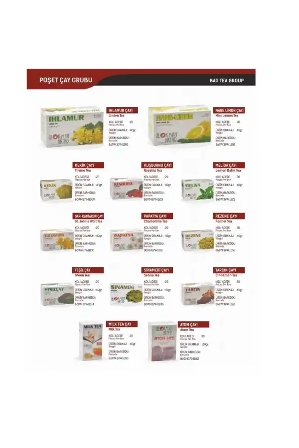 Biberiye Çayı 20 Lisüzen Poşet , Lokman Aktar