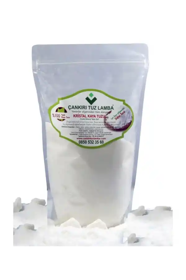 Doğal Çankırı Mineralli Kristalli Sofra Tuzu İnce 1 Kg