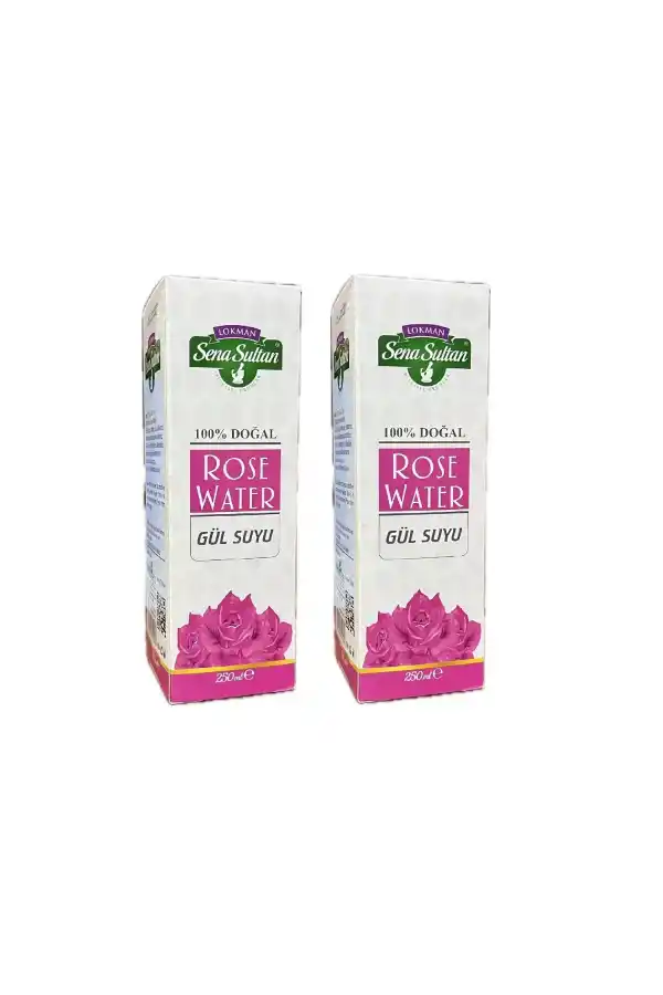 Doğal GülSuyu (100% distilled Rose Water) gıdaya uygun 250 ml, 2Adet