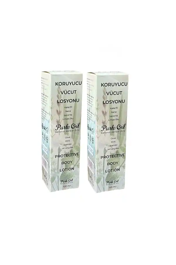 Doğal Sivrisinek ve Kene Kovucu Vücut Losyonu 100 ml, 2 Adet, Purle