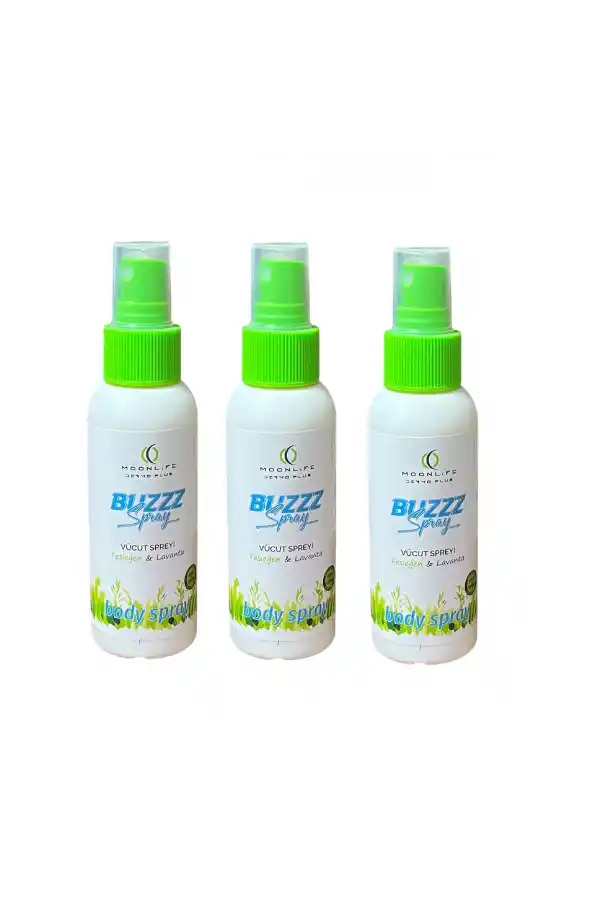 Doğal Sivrisinek ve Kene Kovucu Vücut Spreyi BUZZZ 100 ml, 3 Adet DVD Lokman Aktar