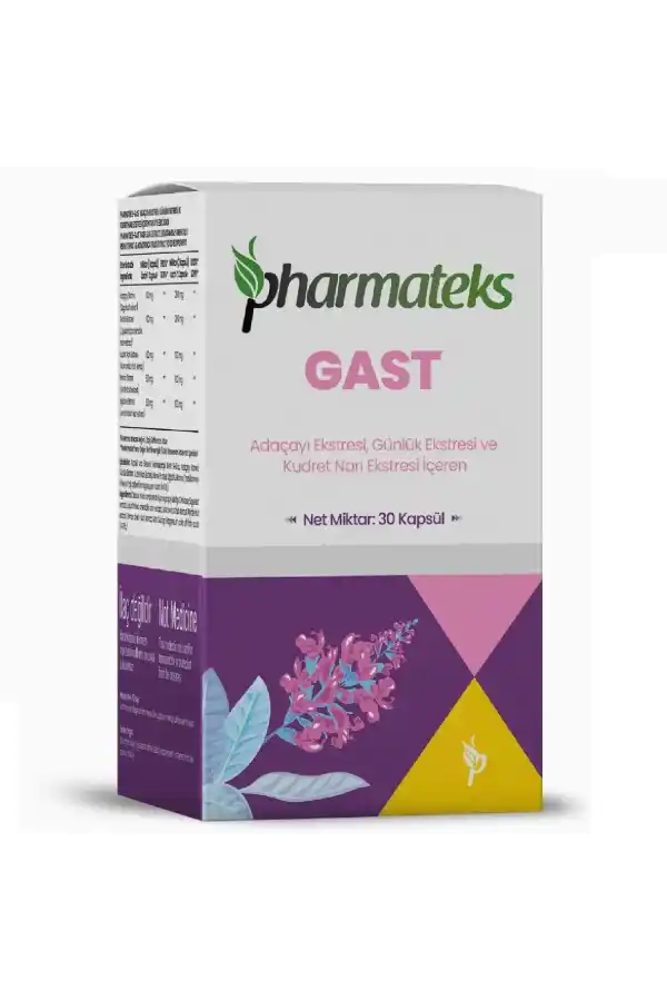 GAST Adaçayı Ekstresi Günlük Ekstresi ve Kudret Narı içeren 30 Kapsül, Pharmateks