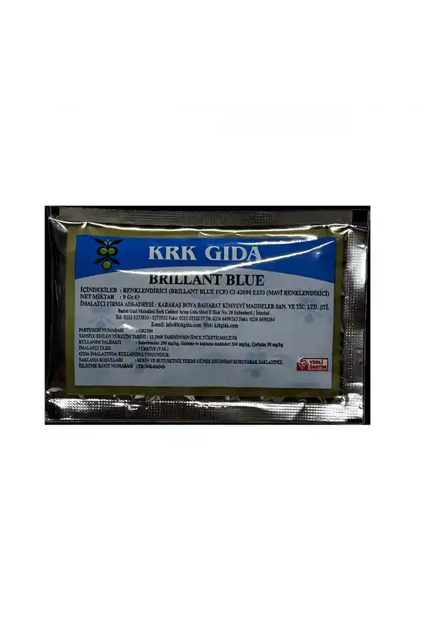 Gıda Boyası Toz Mavi Renklendirici 9 Gr