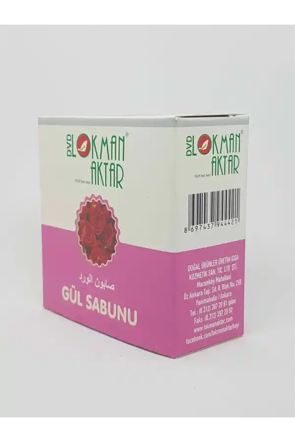 Doğal Gül Sabunu 1Adet, Lokman Aktar