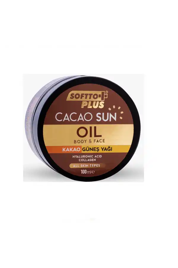 Softto Plus Kakao (Cacao Sun) Bronzlaştırıcı Güneş Yağı Yüz ve Vücut 100ml