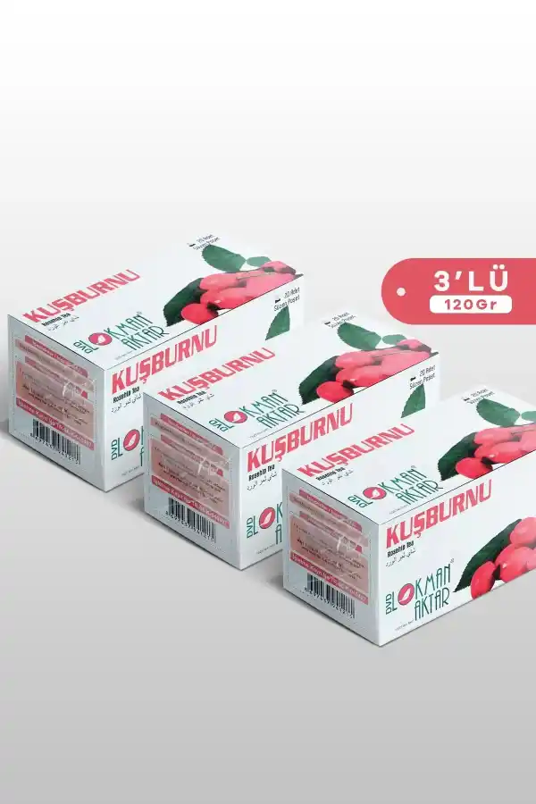 Kuşburnu Çayı 20 Li Süzen Poşet 3lü set, Lokman Aktar