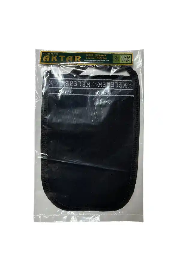 Kese Siyah %70 Floş (El geçmeli) 300 GSM (17 * 25cm),1 Adet, Derya Eren