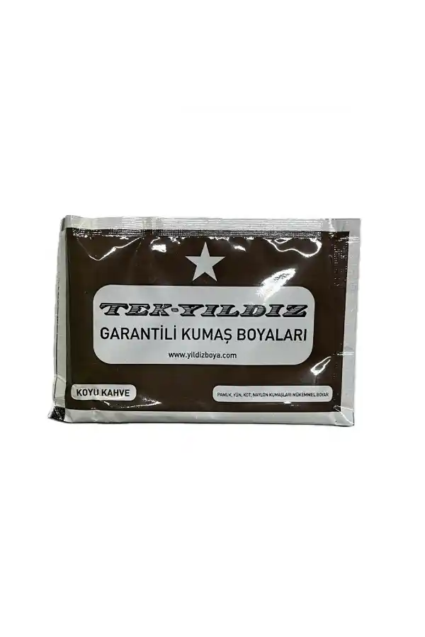 Koyu Kahve Kumaş Boyası Tek Yıldız 12gr