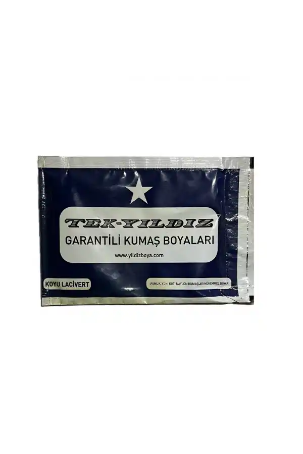 Koyu Lacivert Kumaş Boyası Tek Yıldız 12gr