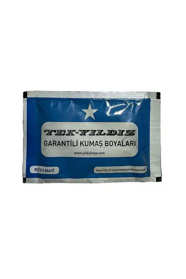 Koyu Mavi Kumaş Boyası Tek Yıldız 12gr