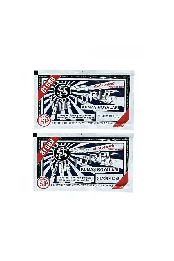 Koyu Lacivert Kumaş Boyası Viktoria 10gr 2Adet