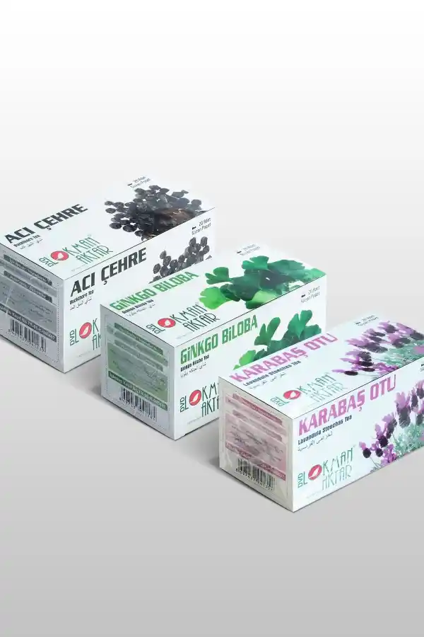 Acı Çehre, Ginkgo Biloba, Karabaş Çayı 20 Li Süzen Poşet 3lü set, Lokman Aktar