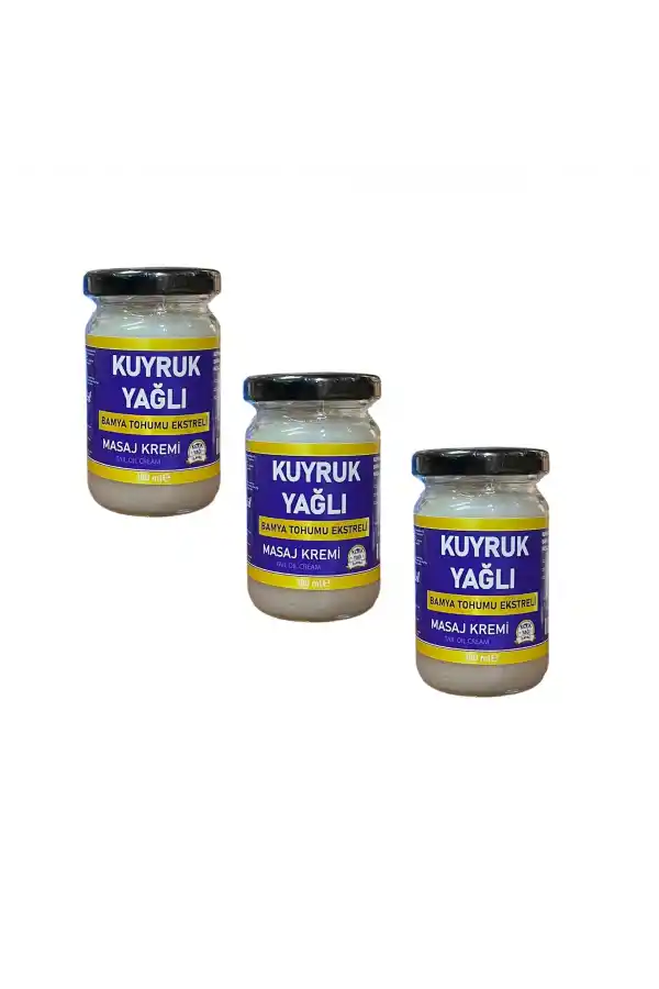 Kuyruk Yağı masaj Kremi 100 ml, 3 adet, DVD Lokman Aktar