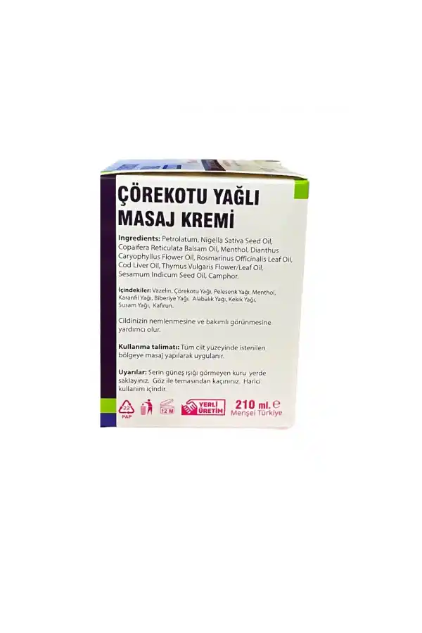 Çörekotu Yağı masaj Kremi 210 ml, Esila