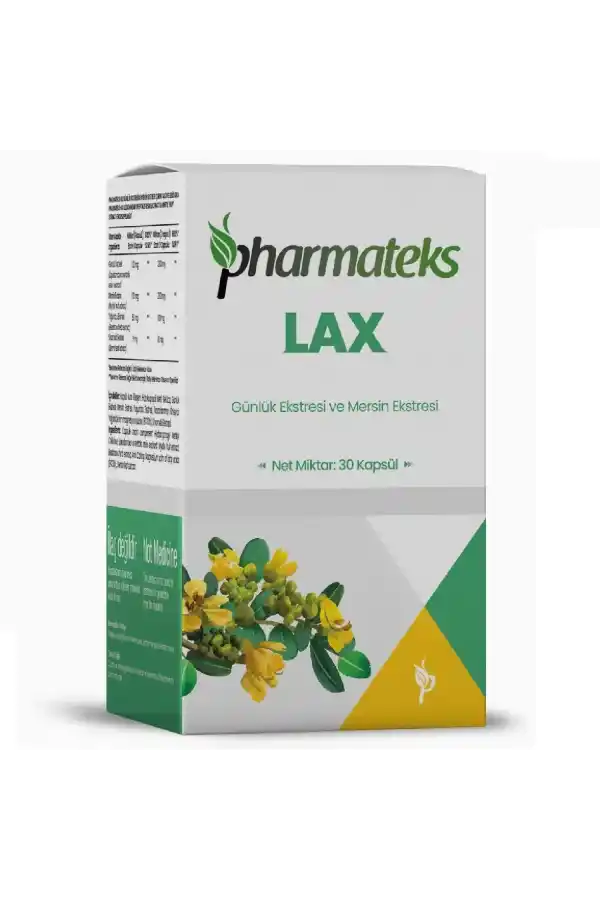 LAX Günlük Ekstresi ve Mersin Ekstresi İçeren 30 Kapsül, Pharmateks