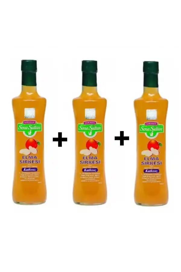 Katkısız Elma Sirkesi 500 G 3Ad, Lokman Sena Sultan