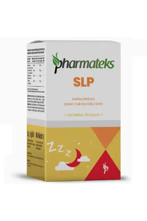 SLP Melisa Ekstresi İçeren Takviye Edici Gıda 30 Kapsül, Pharmateks