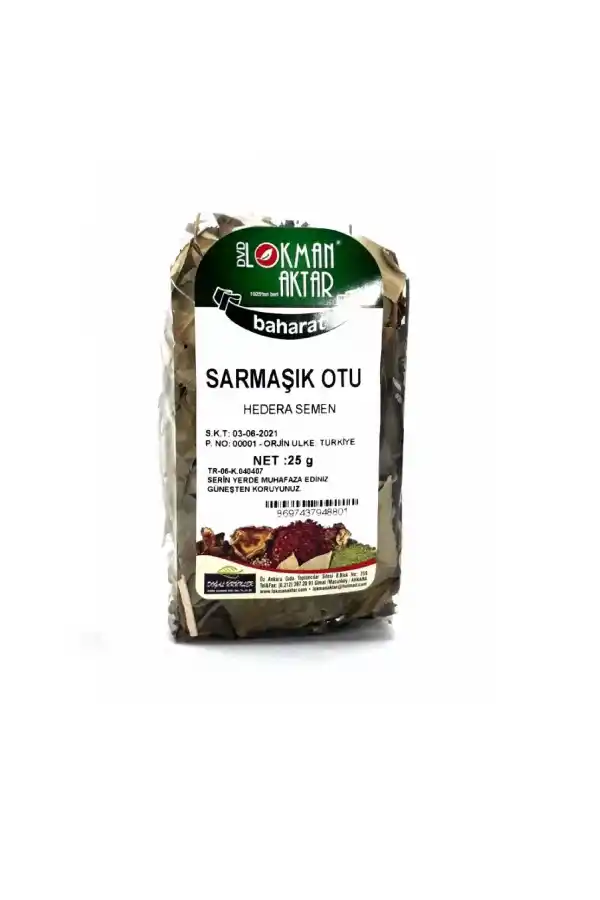 Sarmaşık Otu 25 Gr (Hedera Semen) 1Adet, Lokman Aktar