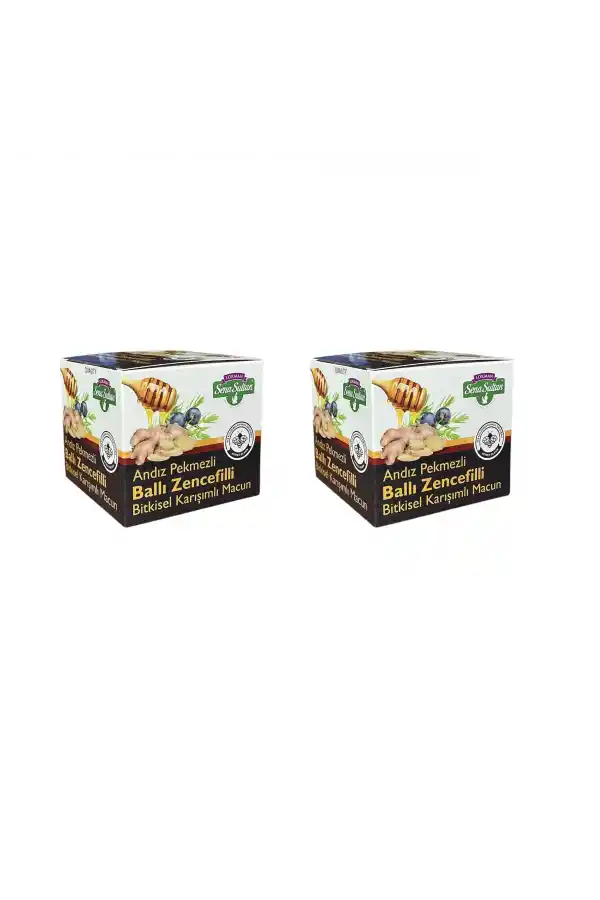 2 Adet Andız Pekmezli Ballı Zencefilli Karışımlı Macun 350 gr, Lokman Sena Sultan