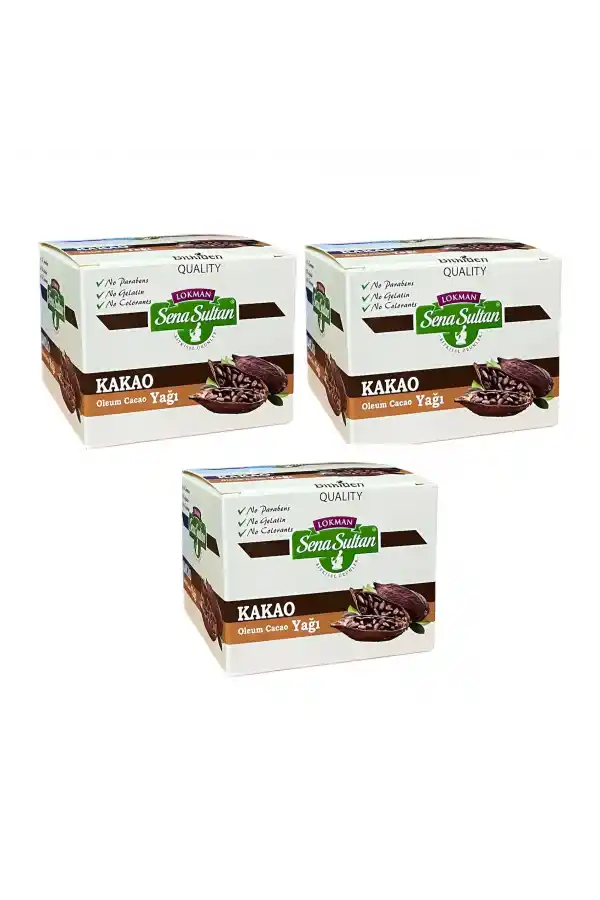 3 Adet Saf Kakao Yağı 100 ml, Lokman Sena Sultan