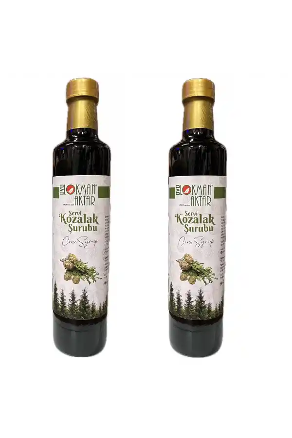 Servi Kozalağı Şurubu 500ml Cupressus Sempervirens 2Adet, Lokman Aktar