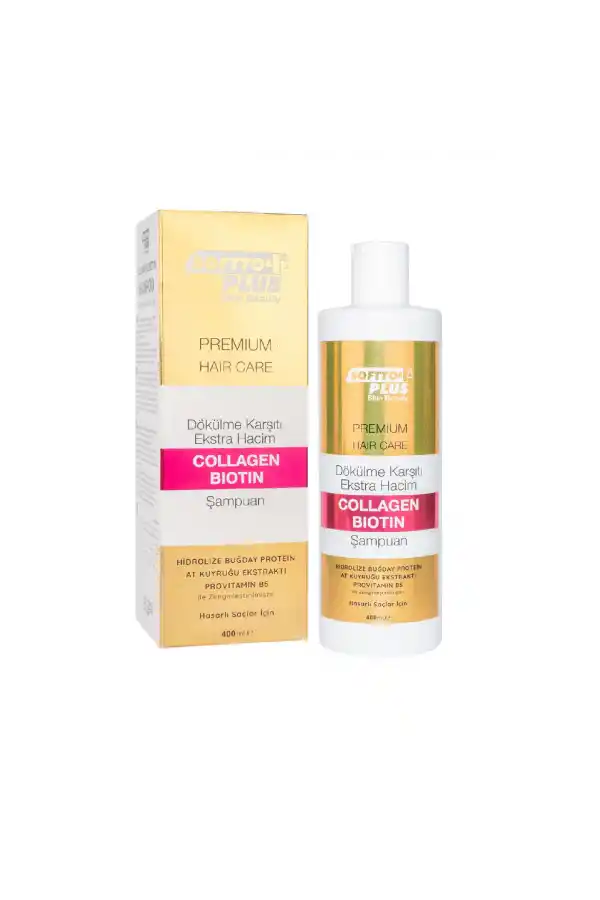 Collagen Biotin Şampuan Ekstra Hacim 400 ml, Softto Plus