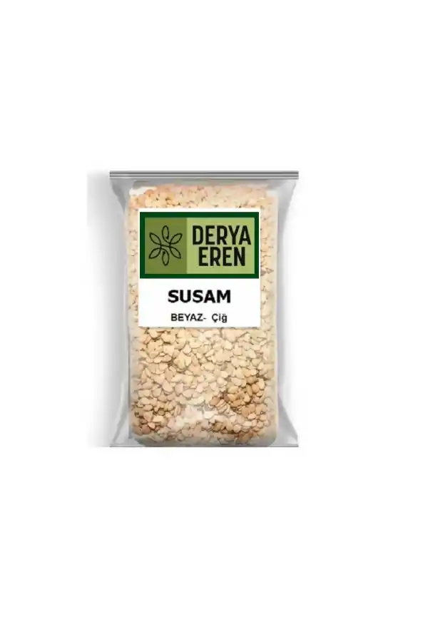 Susam Beyaz Çiğ Susam sesamum indicum 100 gr, Derya Eren