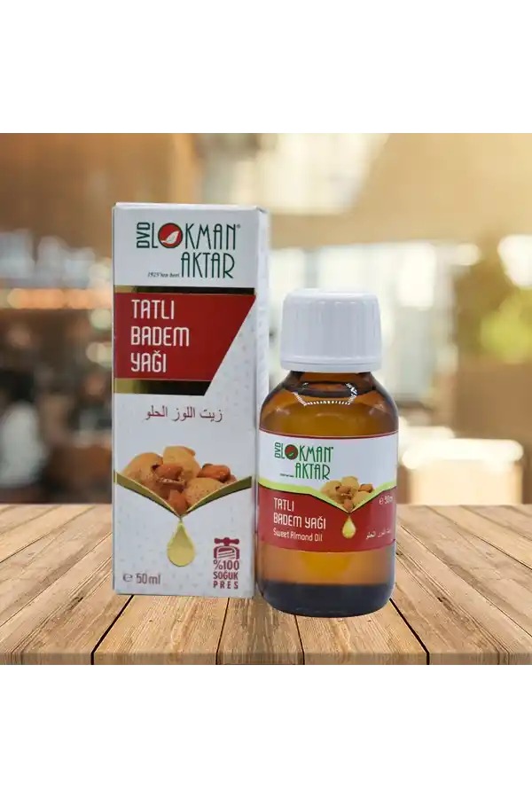 Tatlı Badem Yağı 50 ml x 6Adet, Lokman Aktar