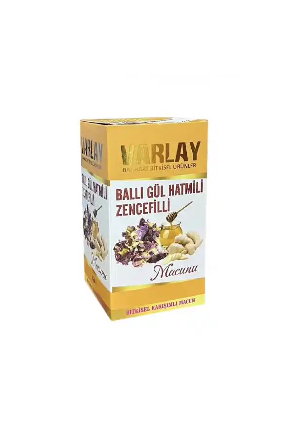 Varlay Ballı Gül Hatmili Zencefilli Macun 450 gr 3 Adet