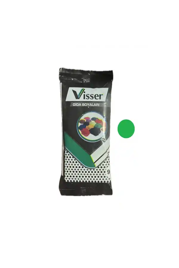 Visser Gıda Boyası Toz AÇIK YEŞİL Renklendirici 9 Gr