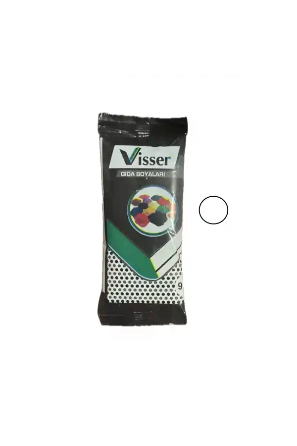 Visser Gıda Boyası Toz BEYAZ Renklendirici 9 Gr