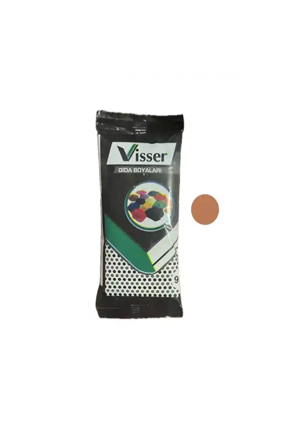 Visser Gıda Boyası Toz KAHVERENGİ Renklendirici 9 Gr