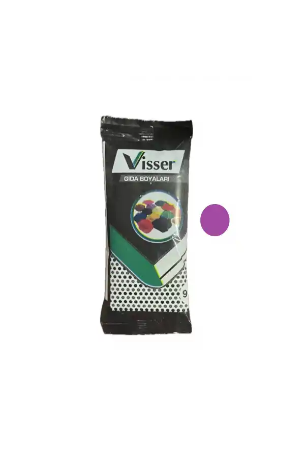 Visser Gıda Boyası Toz MOR Renklendirici 9 Gr
