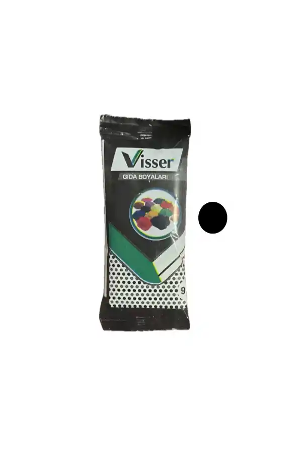 Visser Gıda Boyası Toz SİYAH Renklendirici 9 Gr