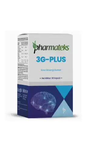 3G Plus 30 Kapsül Kore Ginsengi Ekstresi, Pharmateks