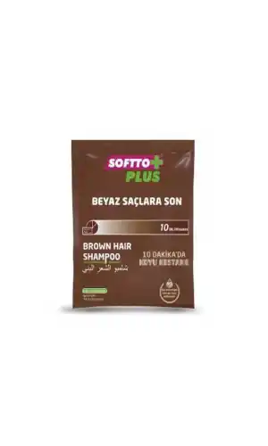 Softto Plus Brown Hair Şampuan 21 ML