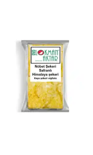 Safranlı Nöbet Şekeri Himalaya Şekeri 50 gr, Lokman Aktar