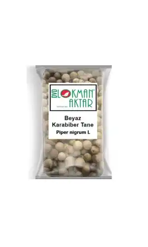 Beyaz Karabiber Tane Akbiber 250 gr, Lokman Aktar