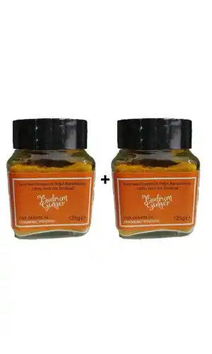 Zerdeçal Toz Öğütülmüş cam kavanoz Yerli Ürün  2x125 Gr