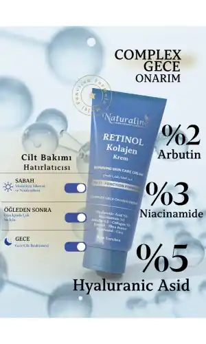 Naturaline Onarıcı Krem - Retinol Shea Butter Hyaluronic Acıd %5 Collagen % 2 Arbutin % 2 100ml