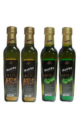 İksirke Alıç Sirkesi 2 x 500 ML + Ekşi Elma Doğal Sirkeli İçecek 2 x 500 ML