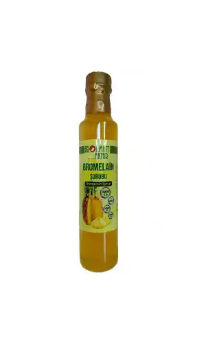 Bromelain Şurubu, Katkısız, Doğal, 250ml 1 Adet, DVD Lokman Aktar