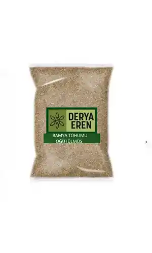 Bamya Tohumu Yenilebilir İlaçsız Öğütülmüş 500 gr, Derya Eren