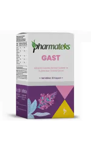 GAST Adaçayı Ekstresi Günlük Ekstresi ve Kudret Narı içeren 30 Kapsül, Pharmateks