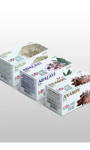 Kekik, Adaçayı, Anason Çayı 20 Li Süzen Poşet 3lü set, Lokman Aktar