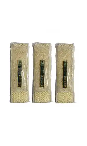 Kabak ve Mısır Lifli Çift Yüzlü Banyo Sırt Kesesi (86*10,5 cm),3 Adet, Derya Eren