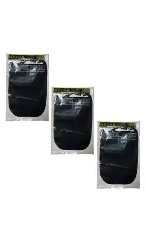 Kese Siyah %70 Floş (El geçmeli) 300 GSM (17 * 25cm),3 Adet, Derya Eren