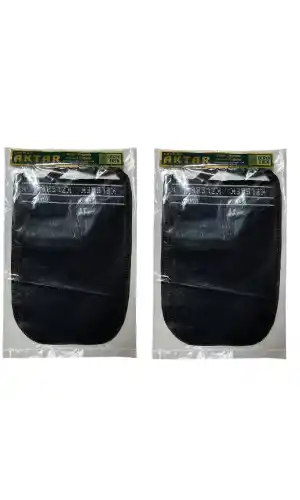 Kese Siyah %70 Floş (El geçmeli) 300 GSM (17 * 25cm),2 Adet, Derya Eren