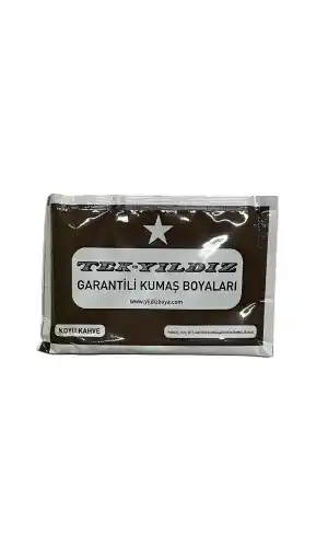 Koyu Kahve Kumaş Boyası Tek Yıldız 12gr