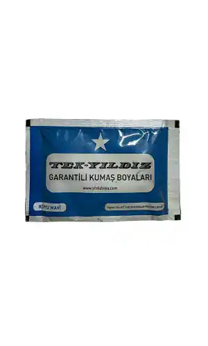 Koyu Mavi Kumaş Boyası Tek Yıldız 12gr